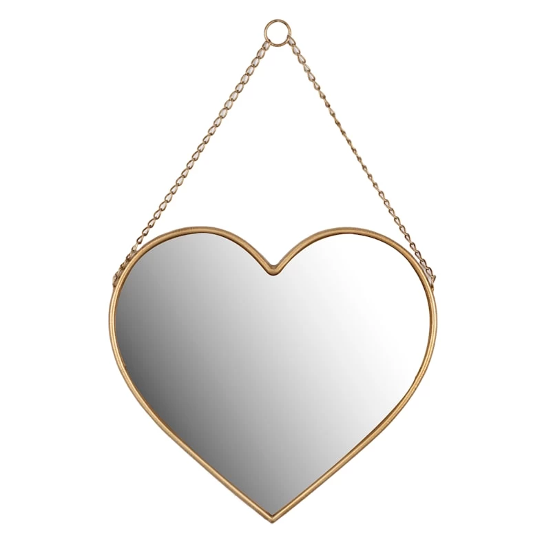 Heart Shaped Wall Mirror, 16x14 3 Heart Shaped Wall Mirror, 16x14