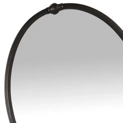 Honeybloom Black Oval Metal Wall Mirror, 20x28 5 Honeybloom Black Oval Metal Wall Mirror, 20x28 -Home Decor Shop honeybloom black oval metal wall mirror 20x28 2
