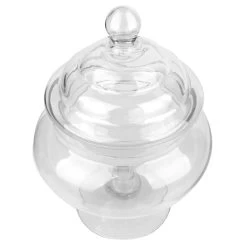 Honeybloom Clear Glass Apothecary Jar, 10" -Home Decor Shop honeybloom clear glass apothecary jar 10 1