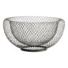 Honeybloom Grey Wire Bowl, 8" -Home Decor Shop honeybloom grey wire bowl 8