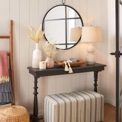 Honeybloom Hanging Round Wall Mirror, 30" -Home Decor Shop honeybloom hanging round wall mirror 30 1