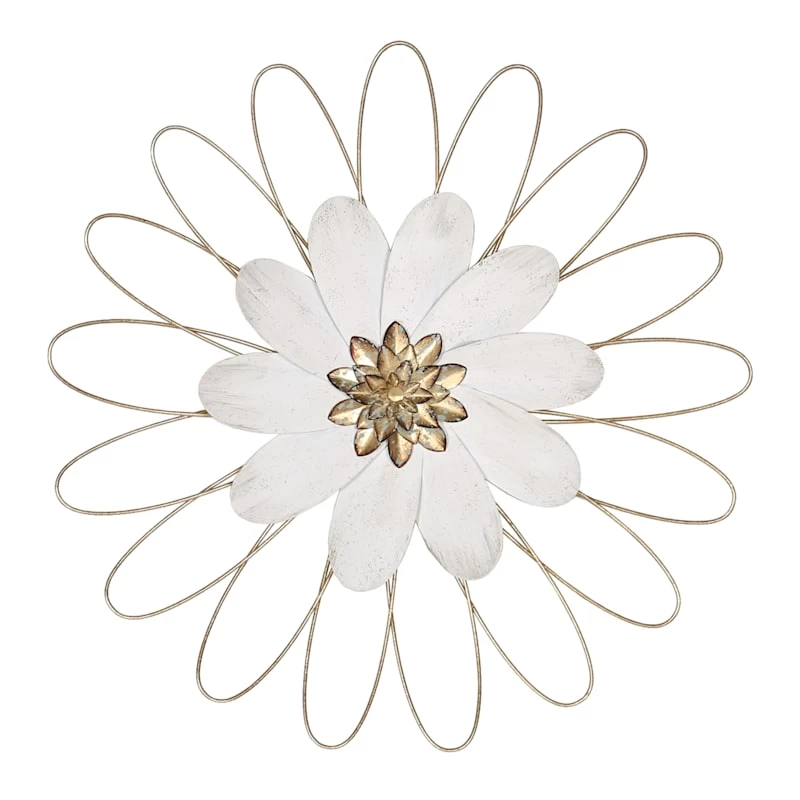 Honeybloom Metal Flower Wall Art, 20x20 3 Honeybloom Metal Flower Wall Art, 20x20