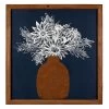 Honeybloom Navy Floral Framed Wall Art, 20x21 -Home Decor Shop honeybloom navy floral framed wall art 20x21 1