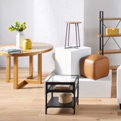 Honeybloom Round Brown Woven Box, 8" 7 Honeybloom Round Brown Woven Box, 8" -Home Decor Shop honeybloom round brown woven box 8 2