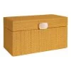 Honeybloom Yellow Seagrass Woven Box, 13" -Home Decor Shop honeybloom yellow seagrass woven box 13