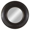 Interlocked Circle Overlay Round Wall Mirror, 16" 2 Interlocked Circle Overlay Round Wall Mirror, 16" -Home Decor Shop interlocked circle overlay round wall mirror 16