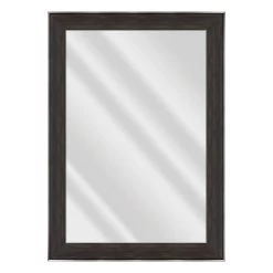 Janet Black Brown Wall Mirror, 31x43