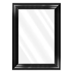 Janice Black Wall Mirror, 31x43