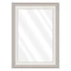 Janice Distressed Gray & White Wall Mirror, 31x43 -Home Decor Shop janice distressed gray white wall mirror 31x43 1