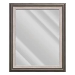 Janice Sable & Grey Framed Wall Mirror, 29x35