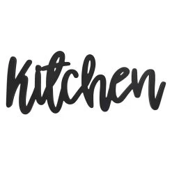Kitchen Wood Words Wall Decor, 23x9