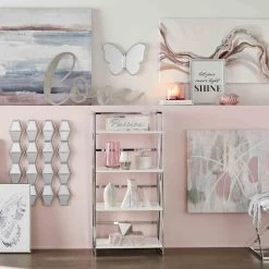 Laila Ali Butterfly Shaped Wall Mirror, 16x12 -Home Decor Shop laila ali butterfly shaped wall mirror 16x12 2