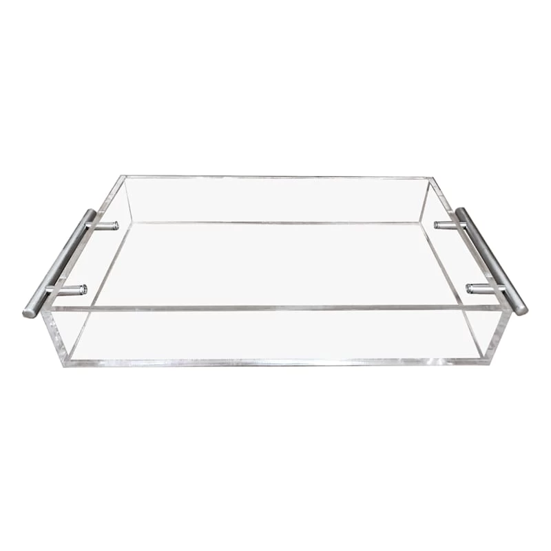 Laila Ali Clear Acrylic Decorative Tray, 20x13 3 Laila Ali Clear Acrylic Decorative Tray, 20x13