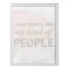Laila Ali Glass Framed Kind People Are My Kind Of People Print Wall Art, 11x14 -Home Decor Shop laila ali glass framed kind people are my kind of people print wall art 11x14 1