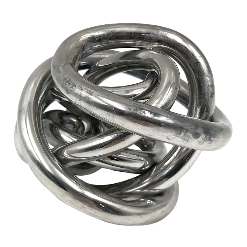 Laila Ali Silver Glass Orb Decor, 5" 4 Laila Ali Silver Glass Orb Decor, 5" - Image 2