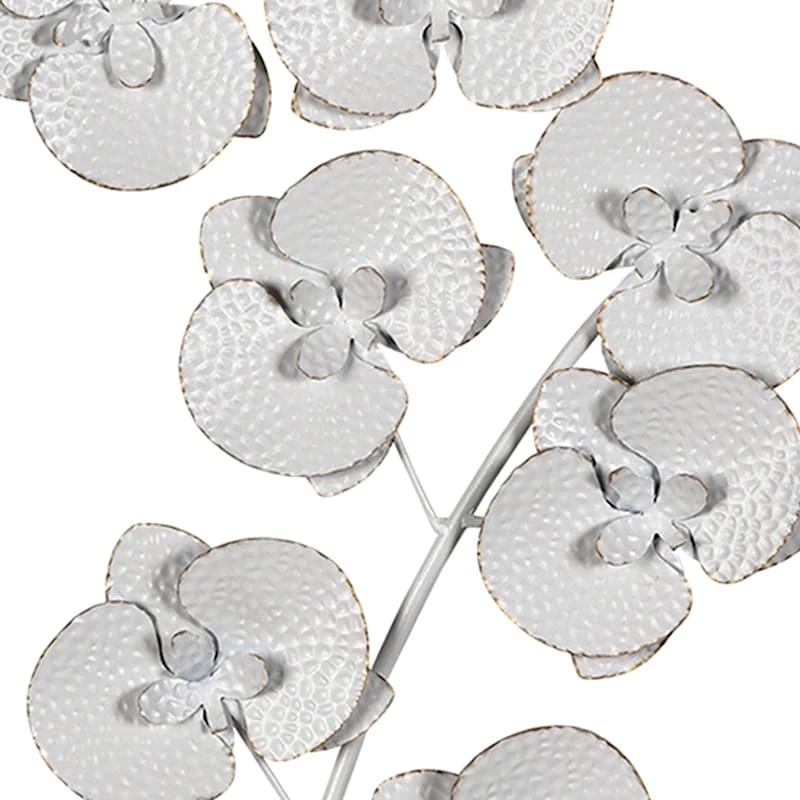 Laila Ali White Floral Panel Wall Art, 14x36 4 Laila Ali White Floral Panel Wall Art, 14x36 - Image 2