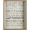 Laundry Rules Wood Wall Art, 11x14 -Home Decor Shop laundry rules wood wall art 11x14 1