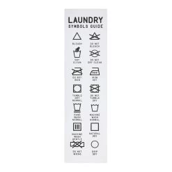 Laundry Symbols Wall Art, 12x44