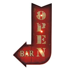 LED Open Bar Wall Art, 15x24