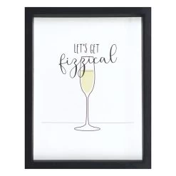 Lets Get Fizzical Framed Wall Art, 11x14