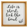 Life Is Short Lick The Bowl, 12" -Home Decor Shop life is short lick the bowl 12