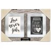 Love Never Fails Grey Float Frame, 19x12.5 1 Love Never Fails Grey Float Frame, 19x12.5 -Home Decor Shop love never fails grey float frame 19x12.5