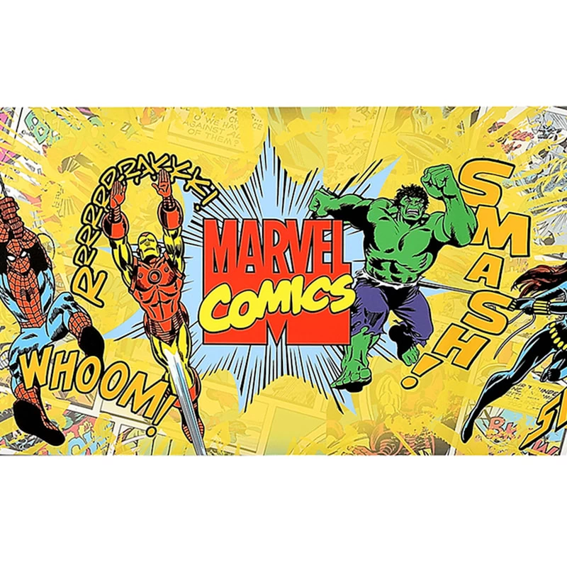 Marvel Comics Canvas Wall Art, 36x12 5 Marvel Comics Canvas Wall Art, 36x12 - Image 3