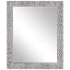 Mason White Wall Mirror, 28x33 -Home Decor Shop mason white wall mirror 28x33 1