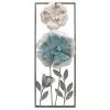 Metal Dimensional Flower Frame Wall Art, 14x36 1 Metal Dimensional Flower Frame Wall Art, 14x36 -Home Decor Shop metal dimensional flower frame wall art 14x36 1