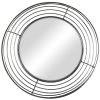 Metal Framed Round Wall Mirror, 36" -Home Decor Shop metal framed round wall mirror 36