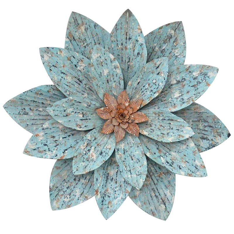 Metal Wall Flower Decor, 24x21 3 Metal Wall Flower Decor, 24x21