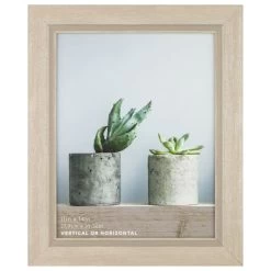 Metallic Grey Flat Profile With Grey Inner Line Wall Frame, 11x14