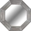 Metallic Octagon Studio Wall Mirror, 28" -Home Decor Shop metallic octagon studio wall mirror 28