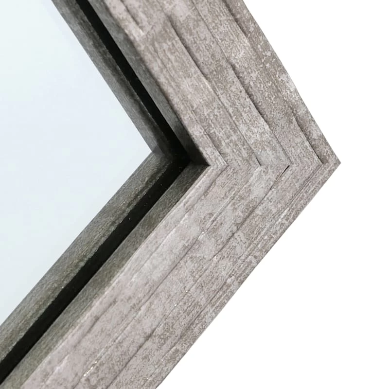 Metallic Woven Textured Framed Wall Mirror, 24x36 5 Metallic Woven Textured Framed Wall Mirror, 24x36 - Image 3