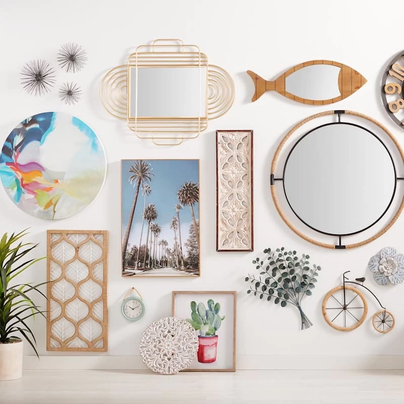 Miracle Circle I Round Embellished Canvas Wall Art, 28" 4 Miracle Circle I Round Embellished Canvas Wall Art, 28" - Image 2