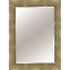 Mosaic Soft Pewter Wall Mirror, 32x44