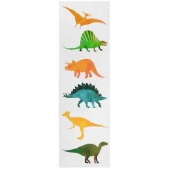 Multi-Dinosaur Kid's Canvas Wall Art, 12x36