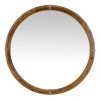 Natural Framed Round Wall Mirror, 30" -Home Decor Shop natural framed round wall mirror 30