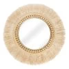 Natural Raffia Framed Round Wall Mirror, 29" 2 Natural Raffia Framed Round Wall Mirror, 29" -Home Decor Shop natural raffia framed round wall mirror 29
