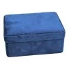 Navy Blue Velvet Box, 6x5 -Home Decor Shop navy blue velvet box 6x5 1