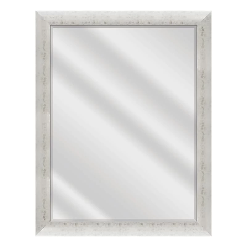 Olivia White & Silver Wall Mirror, 43x55 3 Olivia White & Silver Wall Mirror, 43x55