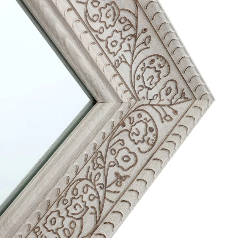 Ornate Floral Wall Mirror, 22x28 5 Ornate Floral Wall Mirror, 22x28 - Image 3