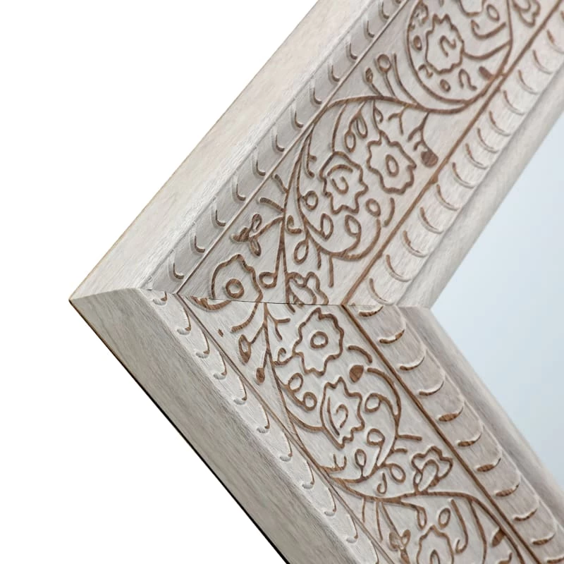 Ornate Floral Wall Mirror, 22x28 6 Ornate Floral Wall Mirror, 22x28 - Image 4