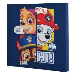 Paw Patrol Foiled Canvas Wall Art, 12" -Home Decor Shop paw patrol foiled canvas wall art 12 1