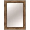 Pecan Wood & Silver Framed Wall Mirror, 32x44 1 Pecan Wood & Silver Framed Wall Mirror, 32x44 -Home Decor Shop pecan wood silver framed wall mirror 32x44 2