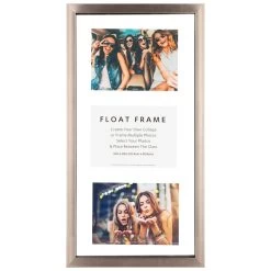 Pewter Linear Panel Floating Wall Frame, 10x20