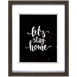 Pick & Mix 11x14 Matted To 8x10 Thin Linear Wall Frame, Blackwash