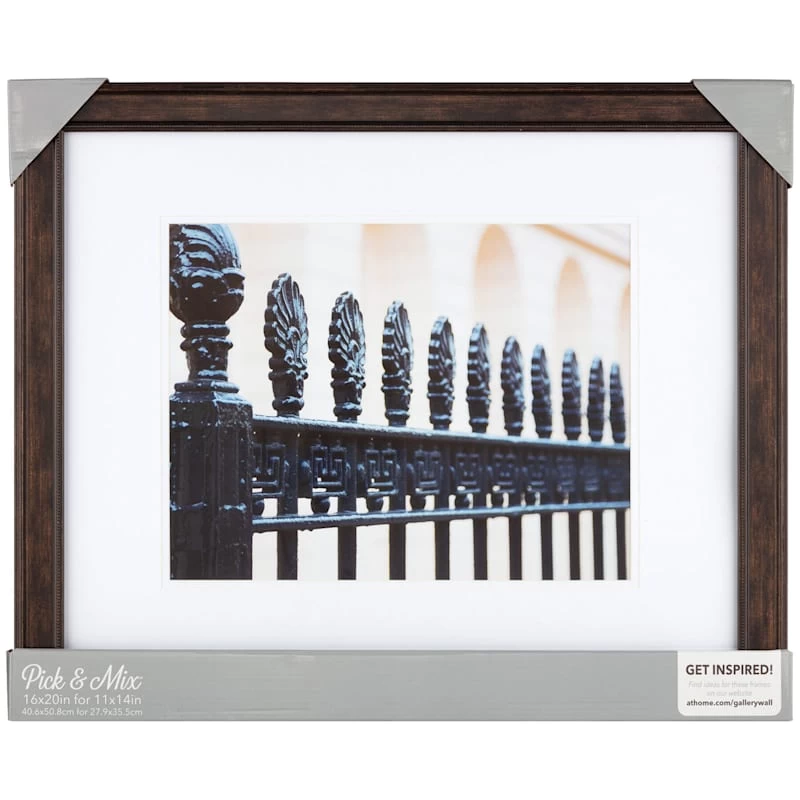 Pick & Mix 16x20 Matted To 11x14 Beaded Wall Frame, Bronze 4 Pick & Mix 16x20 Matted To 11x14 Beaded Wall Frame, Bronze - Image 2