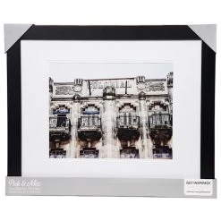 Pick & Mix 16x20 Matted To 11x14 Linear Wall Frame, Black -Home Decor Shop pick mix 16x20 matted to 11x14 linear wall frame black 1