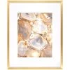 Pick & Mix 16x20 Matted To 11x14 Linear Wall Frame, Gold -Home Decor Shop pick mix 16x20 matted to 11x14 linear wall frame gold
